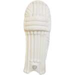 Player Edition Batting Pads for Boys – Premium Lavlorn Material & High-Density Foam, Right-Hand Batsman Design, Adjustable Velcro Straps, Lightweight & Breathable, White - Image 3