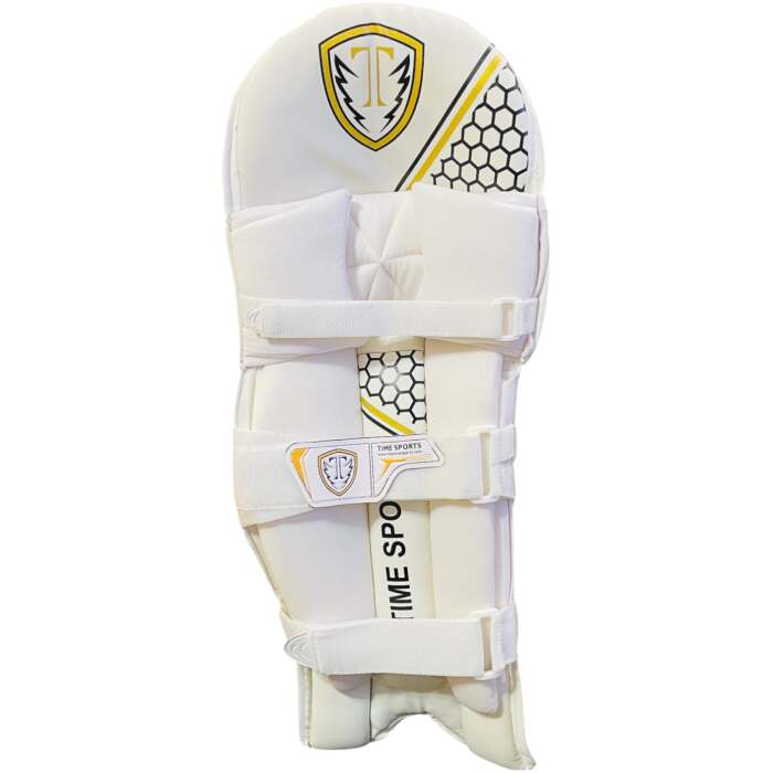 Player Edition Batting Pads, Lovelorn White, Full Protection with Knee Cap Guard, Lightweight Ergonomic Design, Shock Absorbing Padding - Image 4