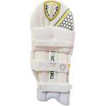 Player Edition Batting Pads for Boys – Premium Lavlorn Material & High-Density Foam, Right-Hand Batsman Design, Adjustable Velcro Straps, Lightweight & Breathable, White - Image 4