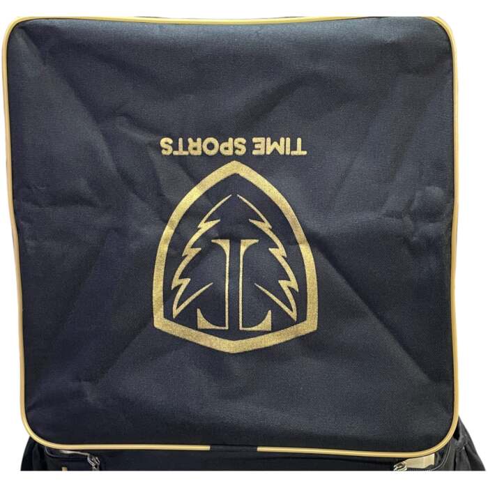EzeePak Cricket Kit Bag, Black with Gold Trim, Full Size with Double Bat Compartment, Strong Zippers and Bottom Pads