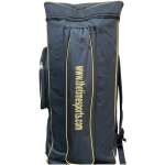 EzeePak Cricket Kit Bag, Black with Gold Trim, Full Size with Double Bat Compartment, Strong Zippers and Bottom Pads