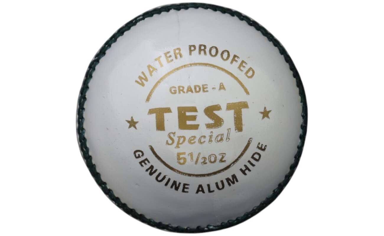Test Special White Cricket Leather Ball