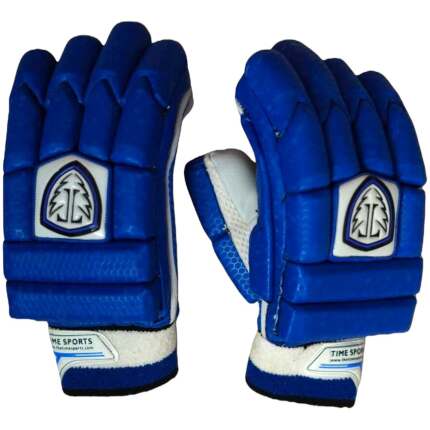 Performance Cut Finger Patat Batting Gloves (Blue)