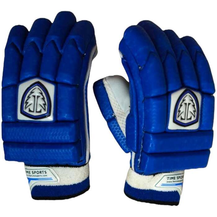 Performance Cut Finger Patat Batting Gloves (Blue)