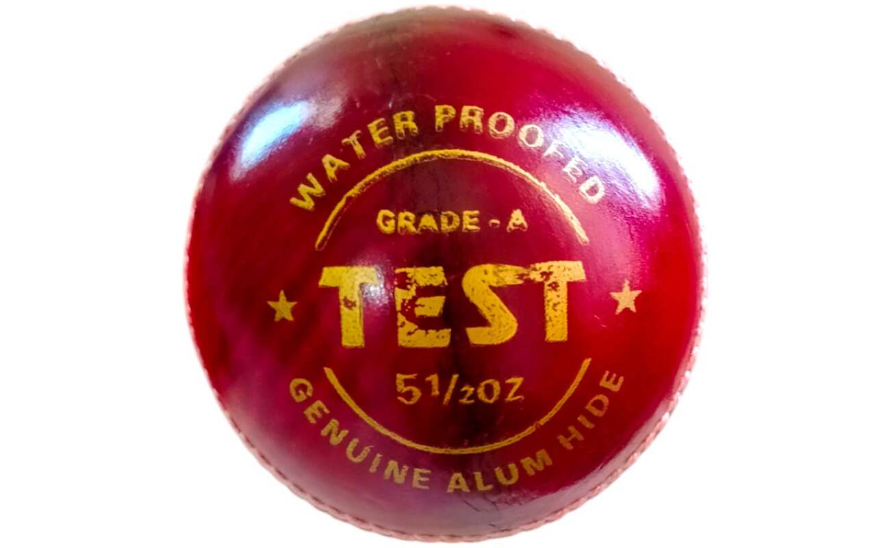 Test Red Leather Ball