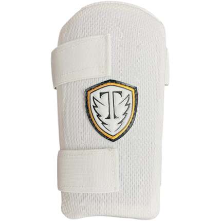 Swift Arm Elbow Guard, Lightweight, Full Protection, Durable Sheet Construction, Flexible Fit for Batting (White)