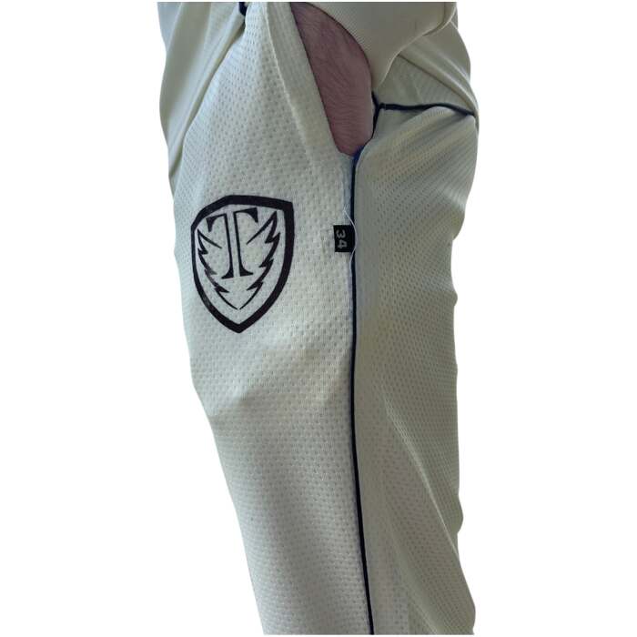 Cricket Whites Waffle-Net Lower, Caramel Fabric, Breathable All-Day Comfort