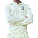 Cricket Whites Full-Sleeve T-Shirt, Caramel Fabric, Breathable All-Day Comfort